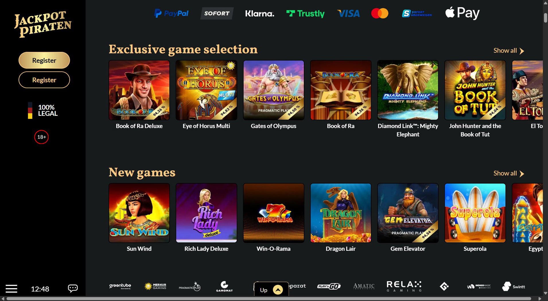 1. JackpotPiraten – Beste Skrill Casino-Auswahl